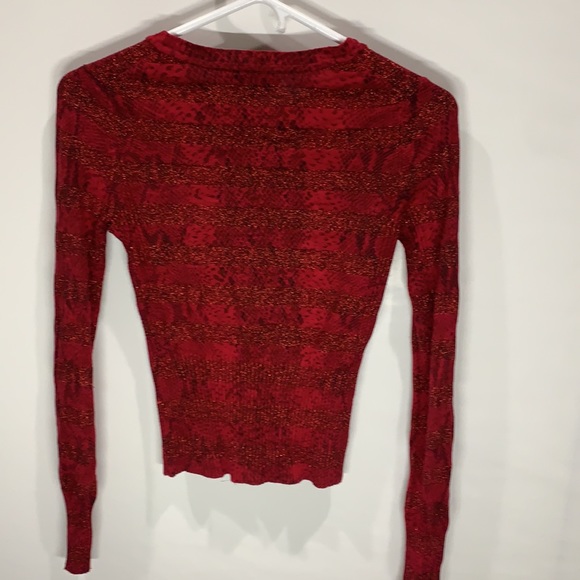 Express Design Studio crewneck cardigan sweater - Picture 2 of 5